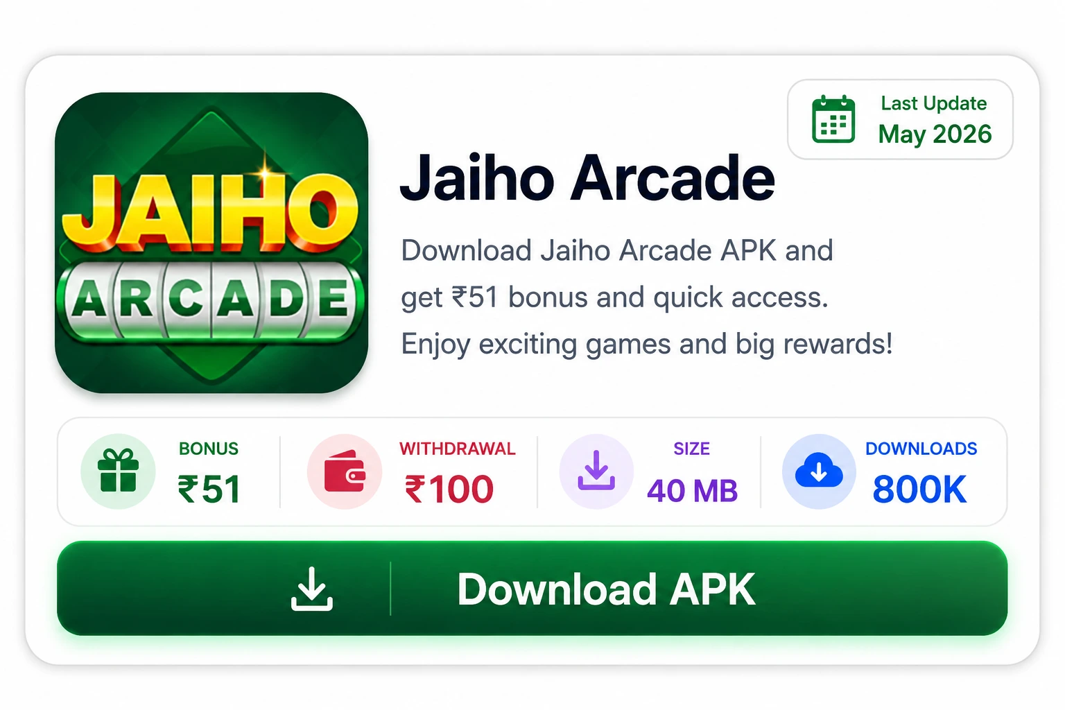 Jaiho Arcade APK